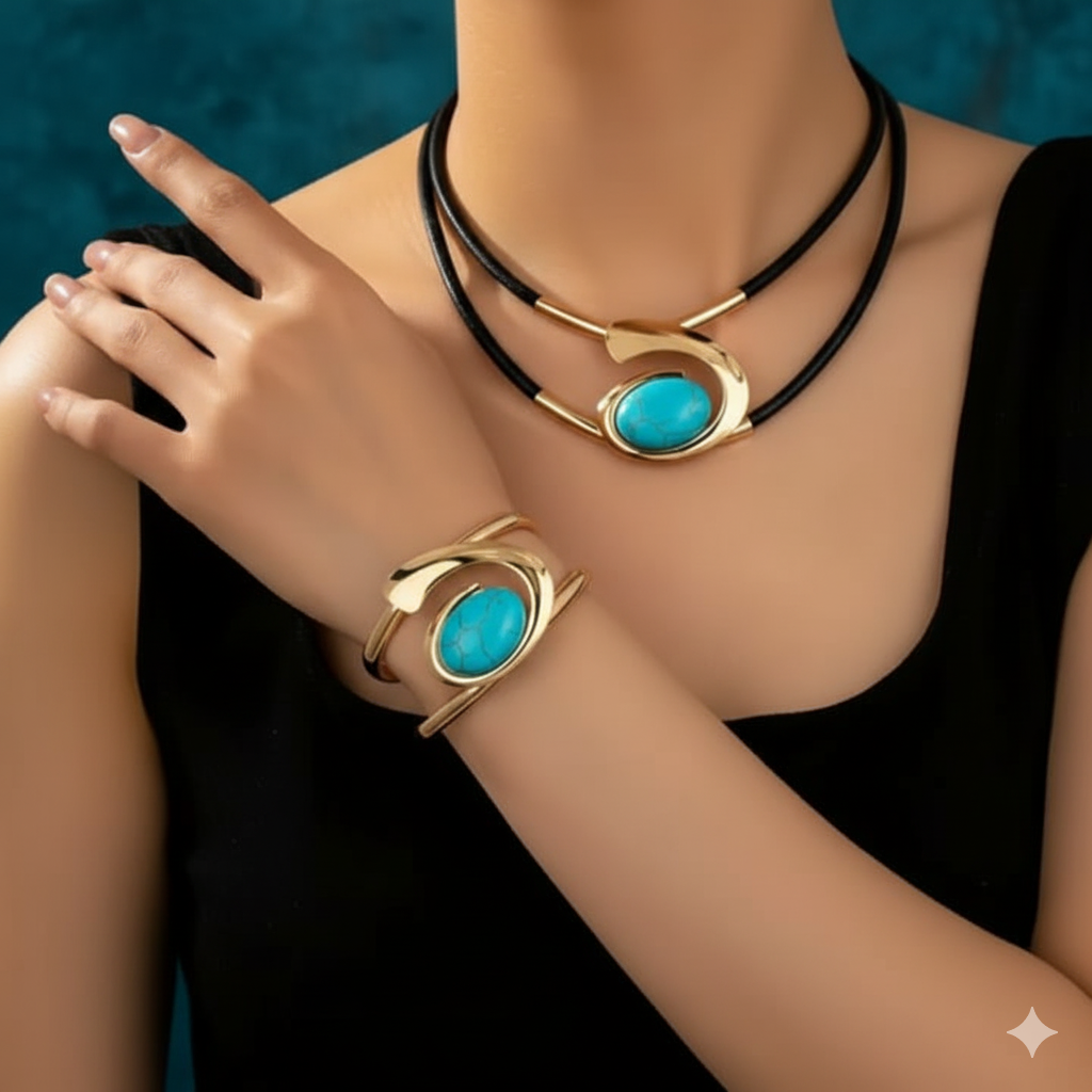 ENSEMBLE BIJOUX EN ACRYLIQUE