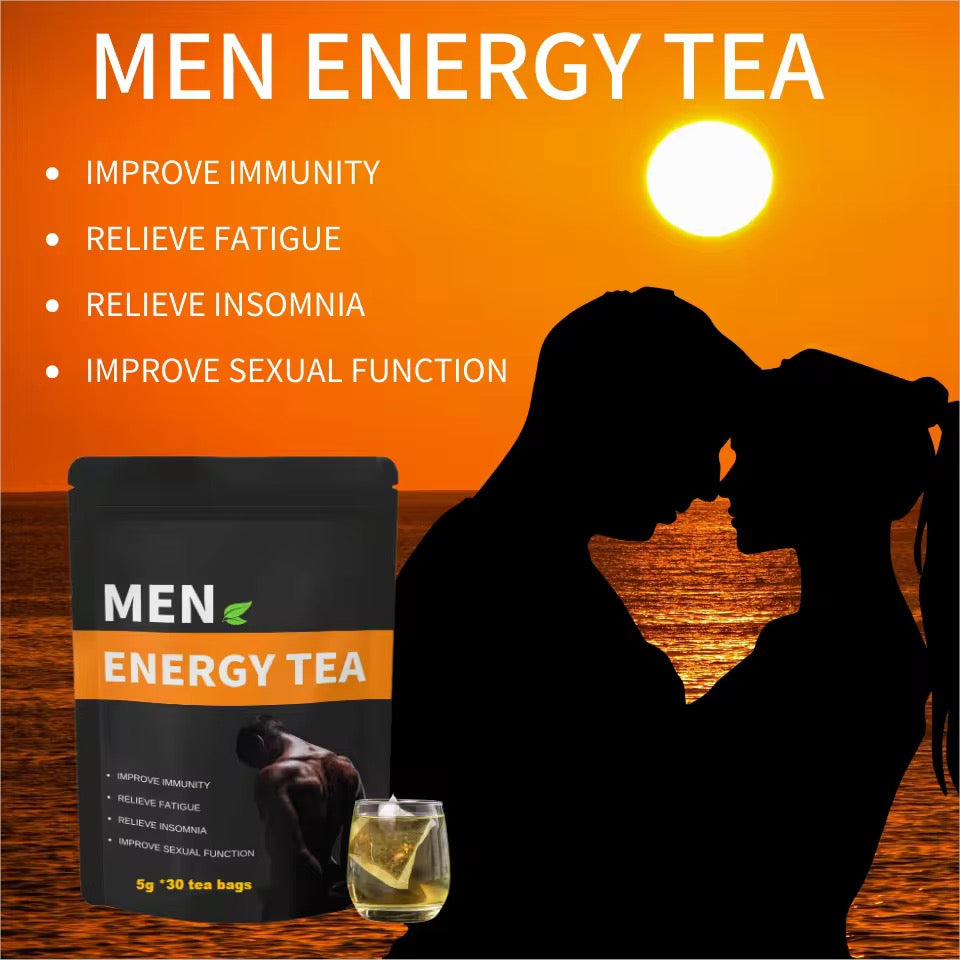 Énergie Alpha – Thé pour Hommes:                                        💪 Renforce l’immunité
⚡ Soulage la fatigue
😴 Améliore le sommeil
🔥 Améliore la fonction sexuelle