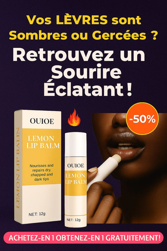 BAUME A LEVRES AU CITRON (HOMME-FEMMES)