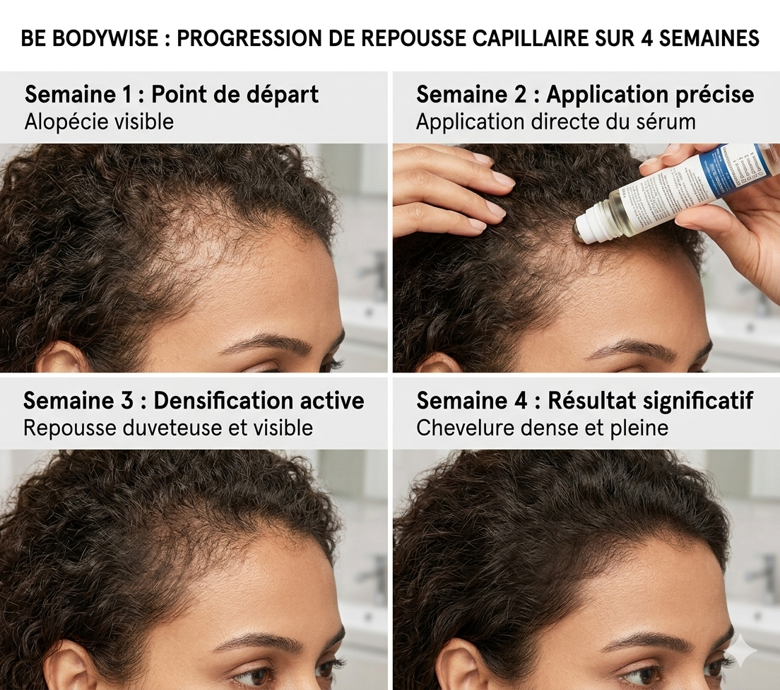 Sérum roll-on pour la croissance des cheveux