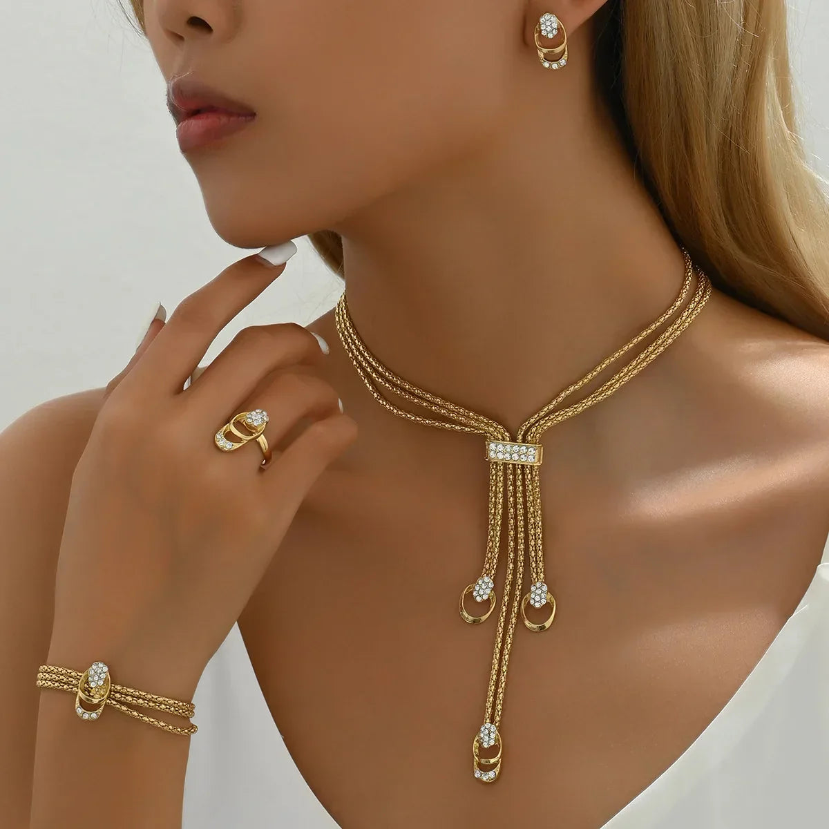 Bijoux Ensembles pour Femmes De Luxe 4 pièces CIV